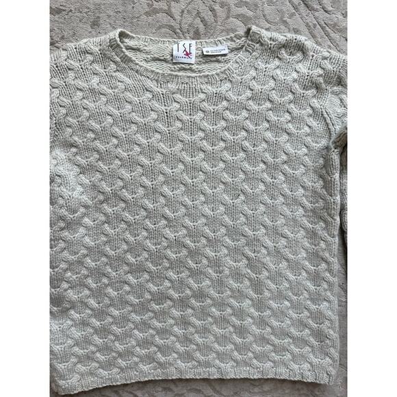 TSE Women's 100% Cashmere Cable Knit Sweater Gray Medium - Picture 1 of 8